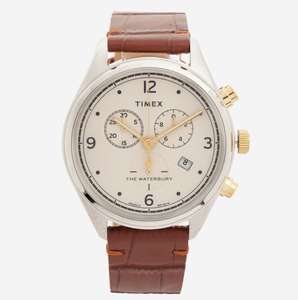 TIMEX Silver Tone The Waterbury Chronograph Watch - £1.99 click and collect