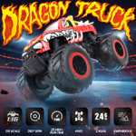 DEERC Fire Dragon Remote Control Car 1:16, 4WD Remote Control - w/Code, Sold By Funny fly EUR FBA