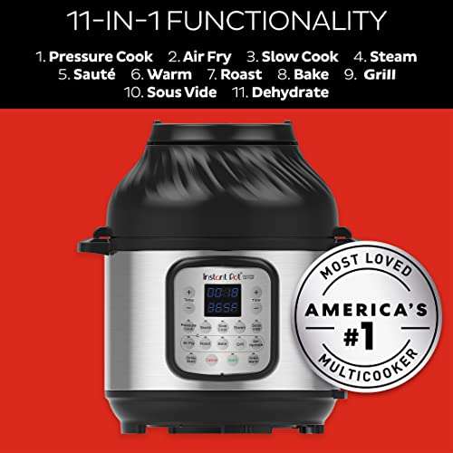 Instant Pot Duo Crisp + Air Fryer 11-in-1 Multicooker, 8L - £149 @ Amazon