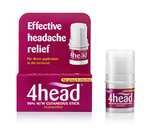 4 Head Levomenthol Stick for Headache Relief, 3.6 g £3.37 / £3.03 Subscribe & Save @ Amazon