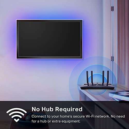 TP-Link Tapo Smart LED Light Strip 5m, Wi-Fi App Control RGBW Multicolour LED Strip, PU Coating, Works with Alexa & Google - £33.99 @ Amazon