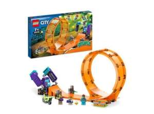 LEGO City 60338 Stuntz Smashing Chimpanzee Stunt Loop with Flywheel Toy Motorbike, Ramp, Chimp Prop and 3 Minifigures