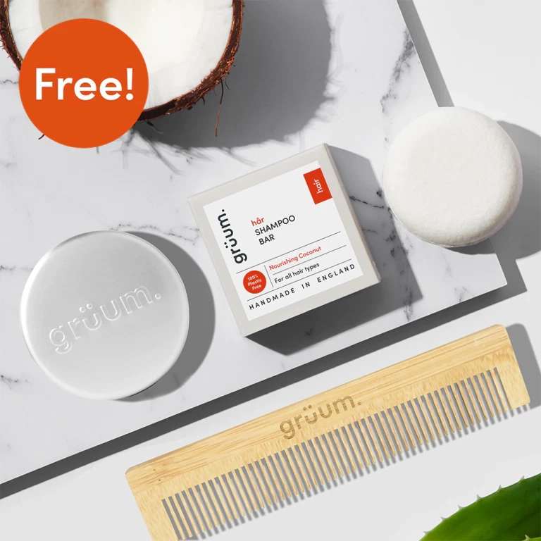 Free Gruum Luxury Haircare Bundle (Shampoo bar + comb + tin) with code - just pay postage £2.95 @ Vodafone VeryMe