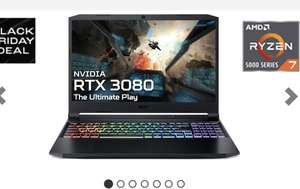 Acer Nitro 5 AN515-45 AMD Ryzen 7 5800H 16GB RAM 1TB SSD NVIDIA GeForce RTX 3080 Gaming Laptop £1198.98 @ Ebuyer (UK Mainland)