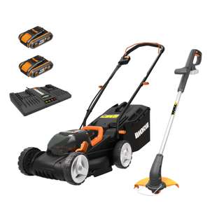 WORX WG927E 34cm Dual Battery 36V Lawn Mower & Cordless Grass Trimmer £189.99 (With Code) @ Worx eBay Store