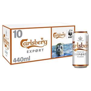 3x 10 Packs of 440ml Carlsberg Export Lager Beer 4.8% ABV (30 cans in total) £19.99 @ Morrisons