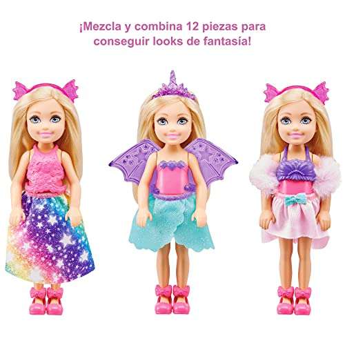 Barbie Dreamtopia Chelsea Doll and Dress-Up Set with 12 Fashion Pieces - £11.99 @ Amazon