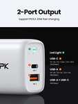 USB C Plug, TOPK 20W 2 Ports PD & QC 3.0 USB C Fast Charger Wall Plug Adapter £5.99 @ Sold by TOPKDirect / Amazon