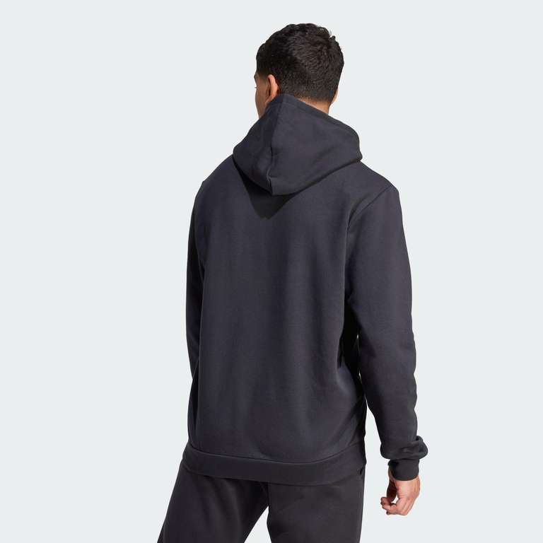 adidas Mens Essentials Black Fleece Hoodie in Size M . Small - £21.92 | medium - £20.74 | large - £23.98