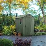 Keter Darwin 4x6 Apex Outdoor Storage Shed - Green, Free Collection At Limited Stores