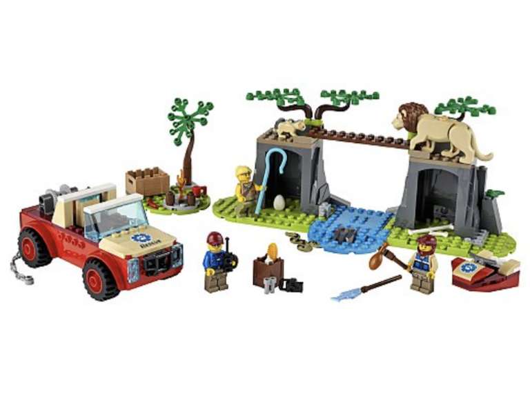 LEGO City Wildlife Rescue Off Roader Car Toy 60301 £20 + Free Click & Collect @ George Asda