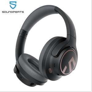 SoundPEATS Space Headphones BT 5.3 Hybrid ANC 123H Mic Multipoint (Black, Beige or White) - £37.69 (app) SoundPEATS Official Store