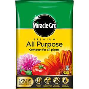 Miracle-Gro All Purpose Compost, 40 Litre for £5 or £4.75 Subscribe & Save @ Amazon
