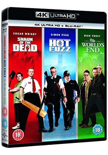Shaun of the Dead/Hot Fuzz/The World's End: The 4k Ultra-HD Collection [Blu-ray] £21.15 (Prime Exclusive) @ Amazon