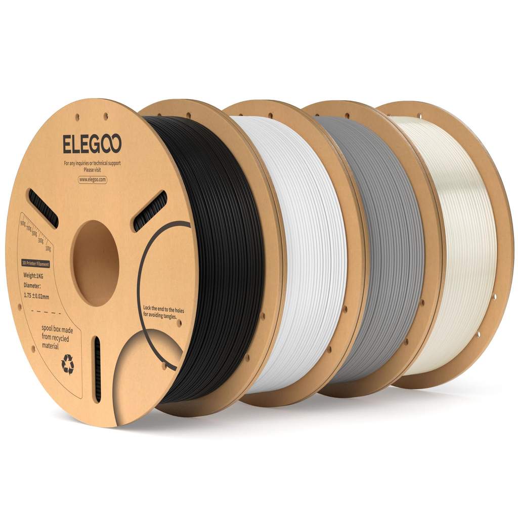 ELEGOO PLA Filament 1.75mm Bundle 4KG - Sold By ELEGOO UK FBA