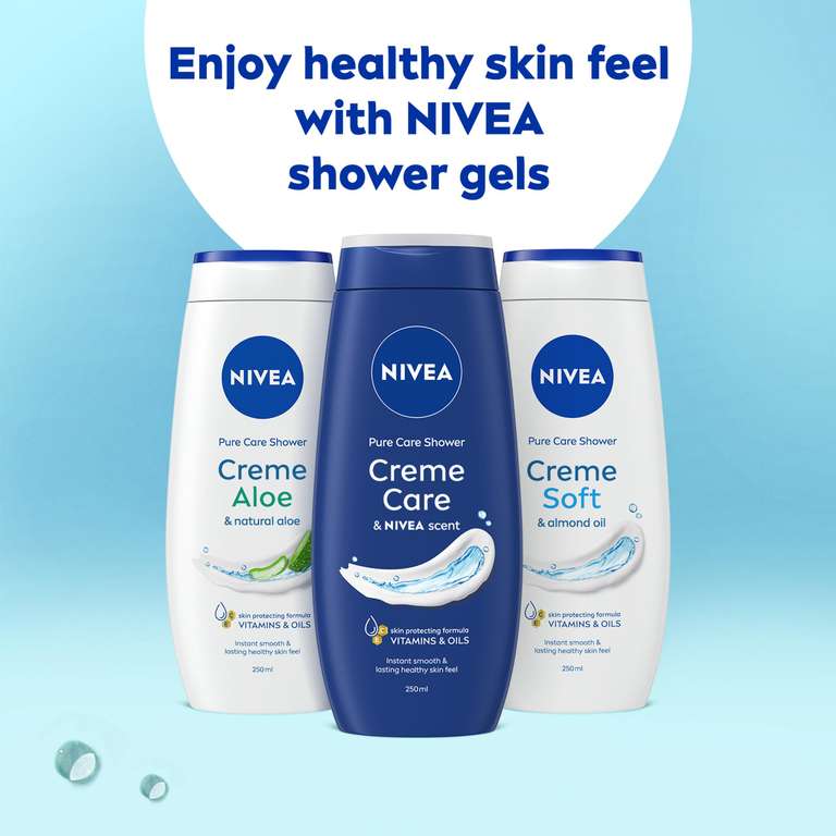 NIVEA Creme Care Shower Cream 250ml, package may vary