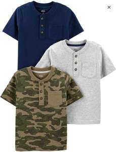 Simple Joys by Carter's Boys' Short-Sleeve Pocket Henley Tee Shirt, Pack of 3 age 3 years £12.97 at Amazon