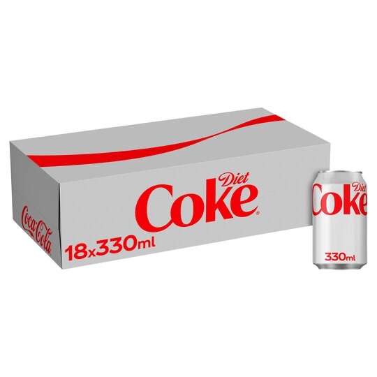 Diet Coke 18 x 330ml Cans £2 at Tesco Walsgrave, Coventry