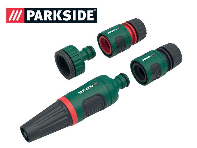 Parkside Garden Spray Nozzle with Connector Set in store £2.99 + extra 10% off coupon in Lidl Plus App@ Lidl