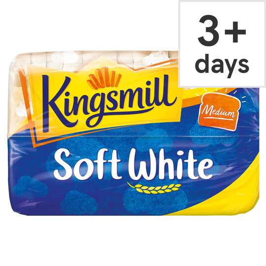 Kingsmill Tasty Wholemeal Medium Bread Loaf 800G / Kingsmill Soft White Medium Bread Loaf 800G Each (Clubcard Price)