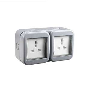 BG 13 Amp 2 Gang Unswitched Weatherproof Socket IP55 Rated Grey - Free C&C Only (Oldbury)