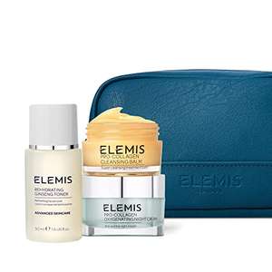 ELEMIS Pro-Collagen Overnight Hydration Heroes, 3-Piece Night-Time Skincare Routine + free skincare essentials gift £63 @ Amazon