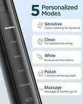 Sonic Electric Toothbrush With 6 Heads, 5 Modes, Timer, 60-Day Battery Power, Black & White, U17 - £9.99 @ Amazon