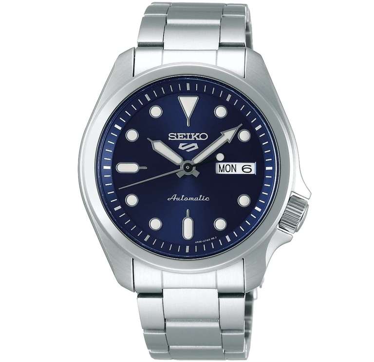 Seiko 5 Sports Mens Stainless Steel Bracelet Watch Automatic SRPE53K1 £154 with code @ H Samuel