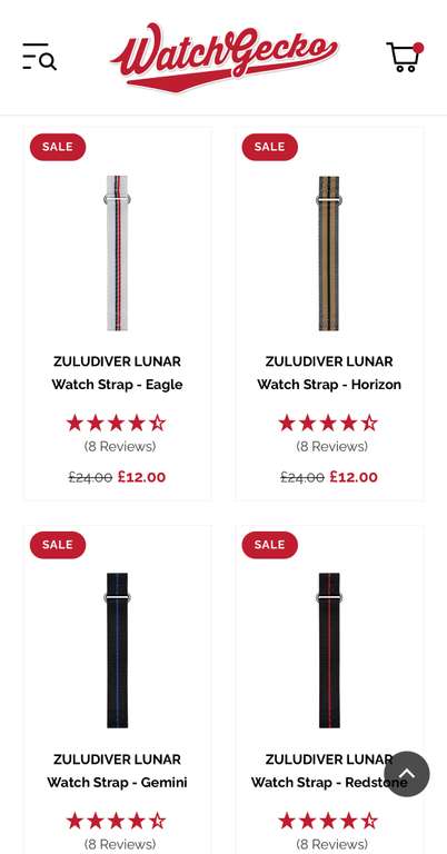 Flat Links Version Berwick Stainless Steel Watch Strap 20 & 18mm - Silver & 50% off Sale