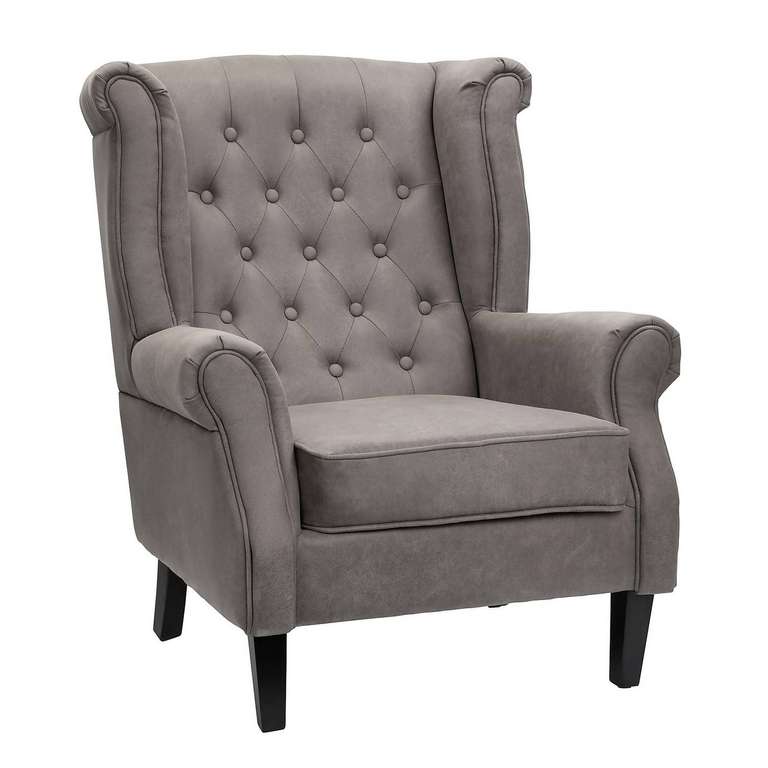 Chester Wingback Armchair - Elephant Grey - £162 With Free Delivery @ Homebase
