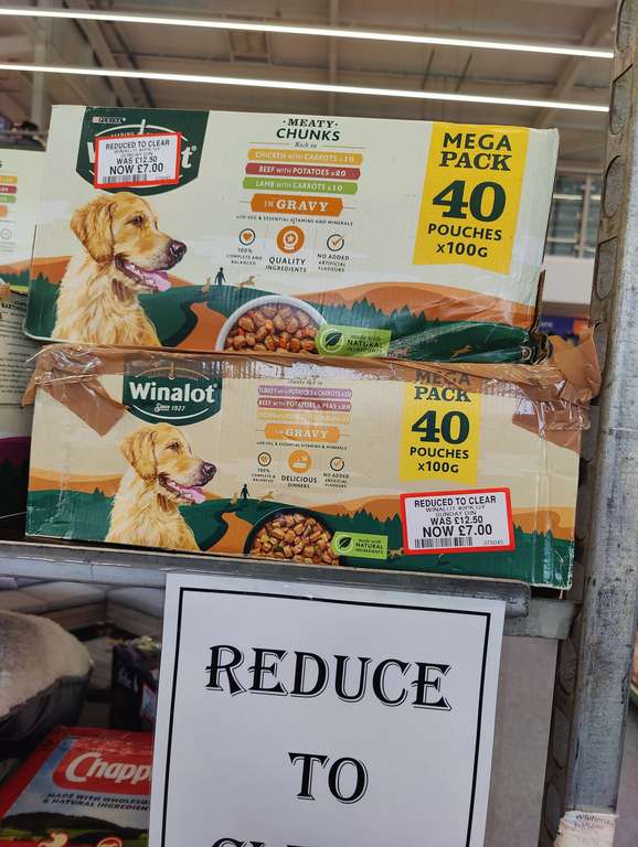 Winalot chunks dog food - packet of 40 - Cambridge