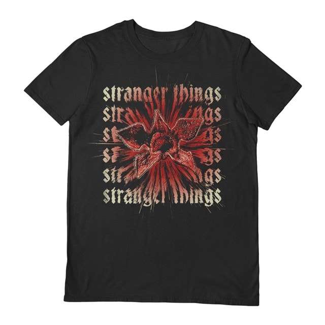Demogorgon Scream Stranger Things Season 4 Black Tee (HMV Exclusive) Sizes: S / M / L / XL (Free C&C)