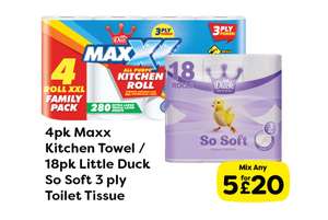 4pk Мaxx Kitchen Towel x 5 (20 Rolls)