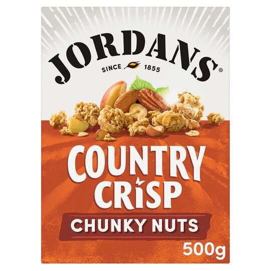 Jordans Country Crisp Chunky Nuts Cereal 500G £2 Clubcard Price @ Tesco