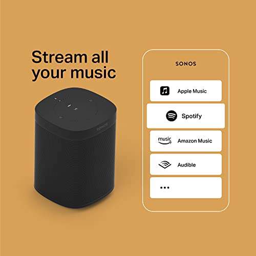 Sonos One (Gen2) The powerful smart speaker with built in voice control (Black) £159 - Sold and disptached by Sonos on Amazon