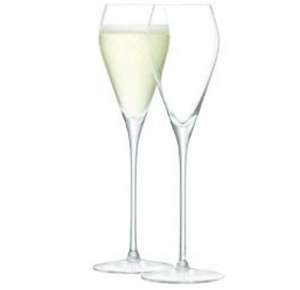 LSA Wine Prosecco Glass 250ml Clear | Set of 2 | Mouthblown & Handmade Glass £23 @ Amazon