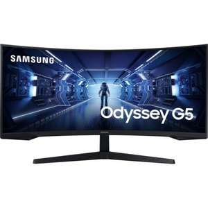 Samsung Odyssey UltraWide Quad HD 165 Hz 34 Inches Monitor Curved Monitor Black, Sold By AO (UK Mainland)