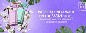 Free wild deodorant case and refill for voxi customers