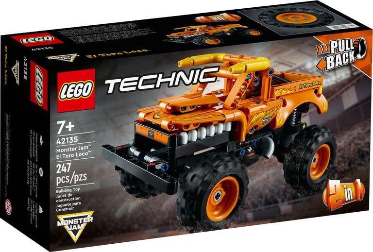 LEGO Technic 42150 Monster Jam Monster Mutt Dalmatian / 42135 Monster Jam El Toro Loco Truck - £9.99 each + Free C&C