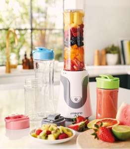 Ambiano Personal Blender & Smoothie Maker with 4 Portable Blending Bottles (2x 600ml & 2x 300ml) 300W - £12.94 delivered @ Aldi