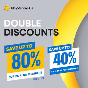 PS Plus Double Discount Sale @ PlayStation PSN - All PS4 & PS5 Discounts 30/8/23