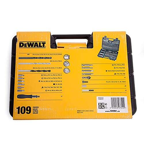 DeWalt DT0109 Screwdriver and Drillbit Set (109 Pieces)