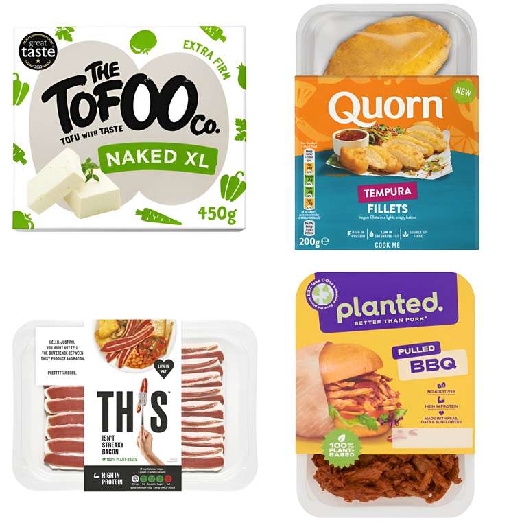 4 for £10 on plant-based alternatives - Vegan / Meat Free - eg This Isn't Streaky Bacon Plant-Based Rashers £3.25 / 4 for £10 @ Morrisons