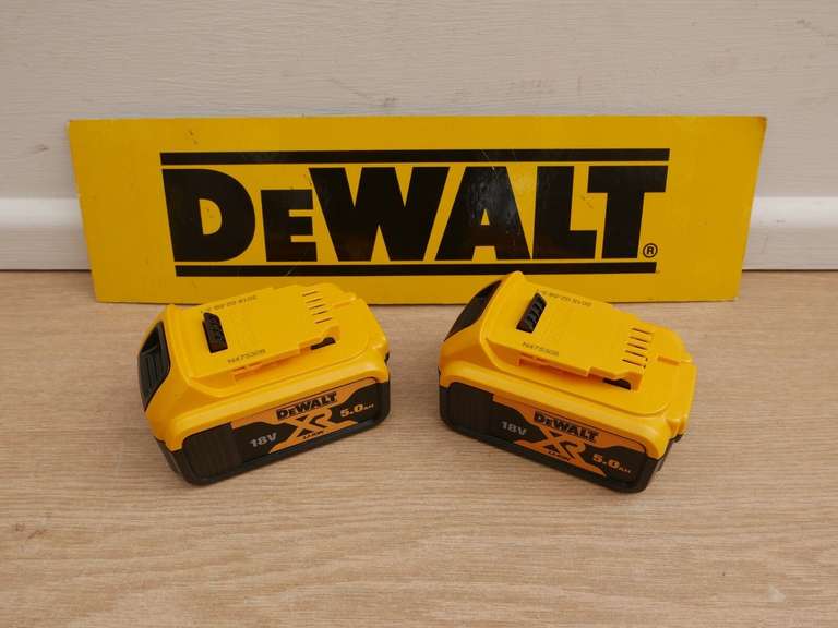 DeWalt DCB184 5ah twin pack - £91.71 with code @ eBay / dewalt