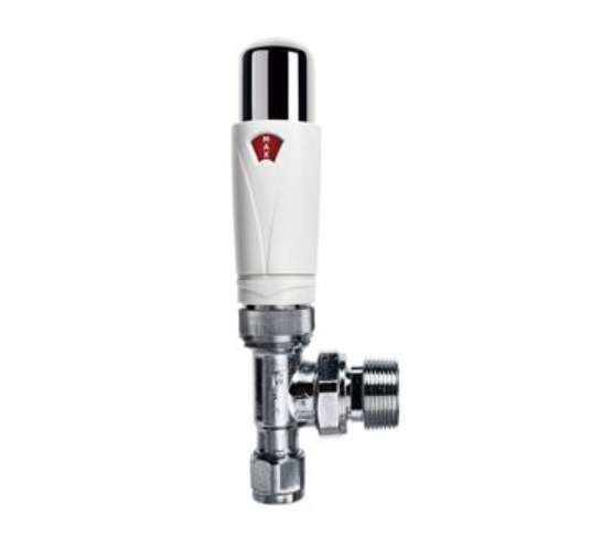 Plumbright 15mm Angled TRV With Lock Function - Free C&C