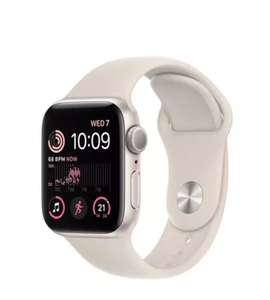 APPLE Watch SE (2022) - Starlight with Starlight Sports Band, 40 mm £259. Save up to £110 when you Trade-In your old Apple Watch @ Currys
