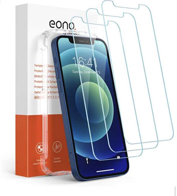 eono iPhone 12 mini Screen Protector 3-Pack (£0.00 with £4 voucher) @ Amazon / Syncwire
