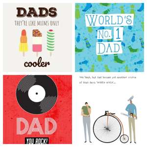 Free Fathers Day A5 or A6 Card W/Code (Including Personalised) - Just Pay £1 Postage