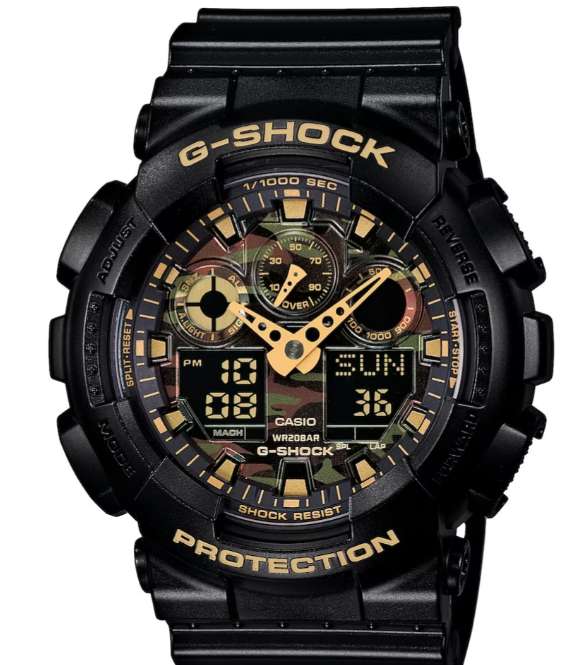 G-Shock Men's Camo Black Resin Strap Watch reduced with code + Free Delivery