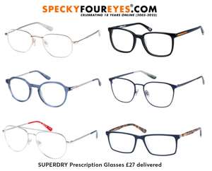 SUPERDRY Prescription Glasses Reduced with code